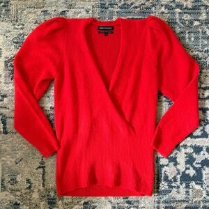 Something Navy Red Scarlet Wrap Knit
Sweater Top